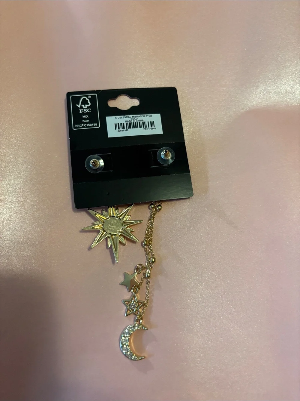 Torrid mismatched, celestial statement earrings - Picture 2 of 2